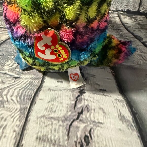 TY ARIA the OWL Beanie Boo Buddy Medium 10” Claire’s Exclusive/Retired - NEW - Picture 6 of 12
